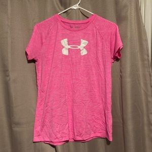 under armour bright pink shirt
